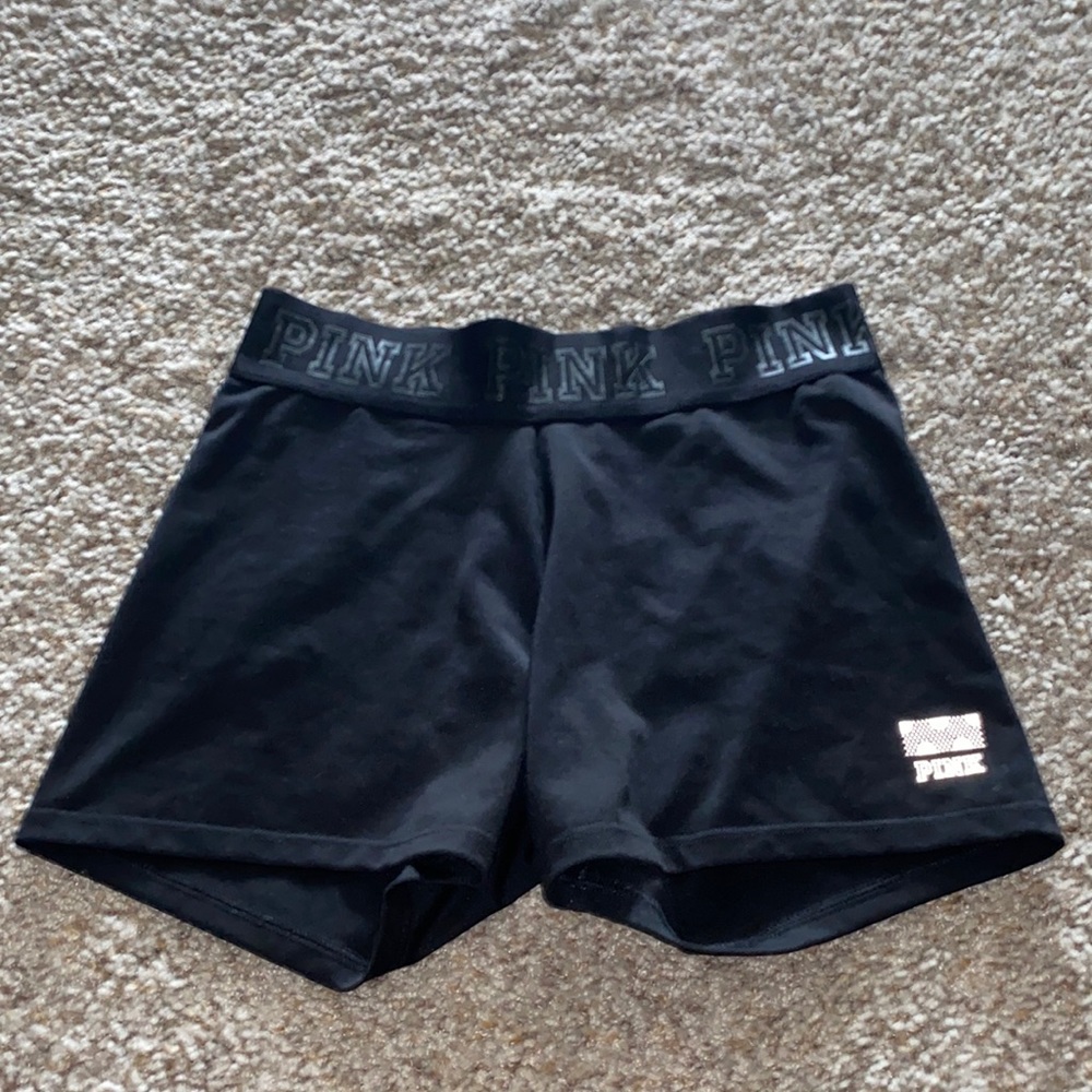 VS pink spandex shorts